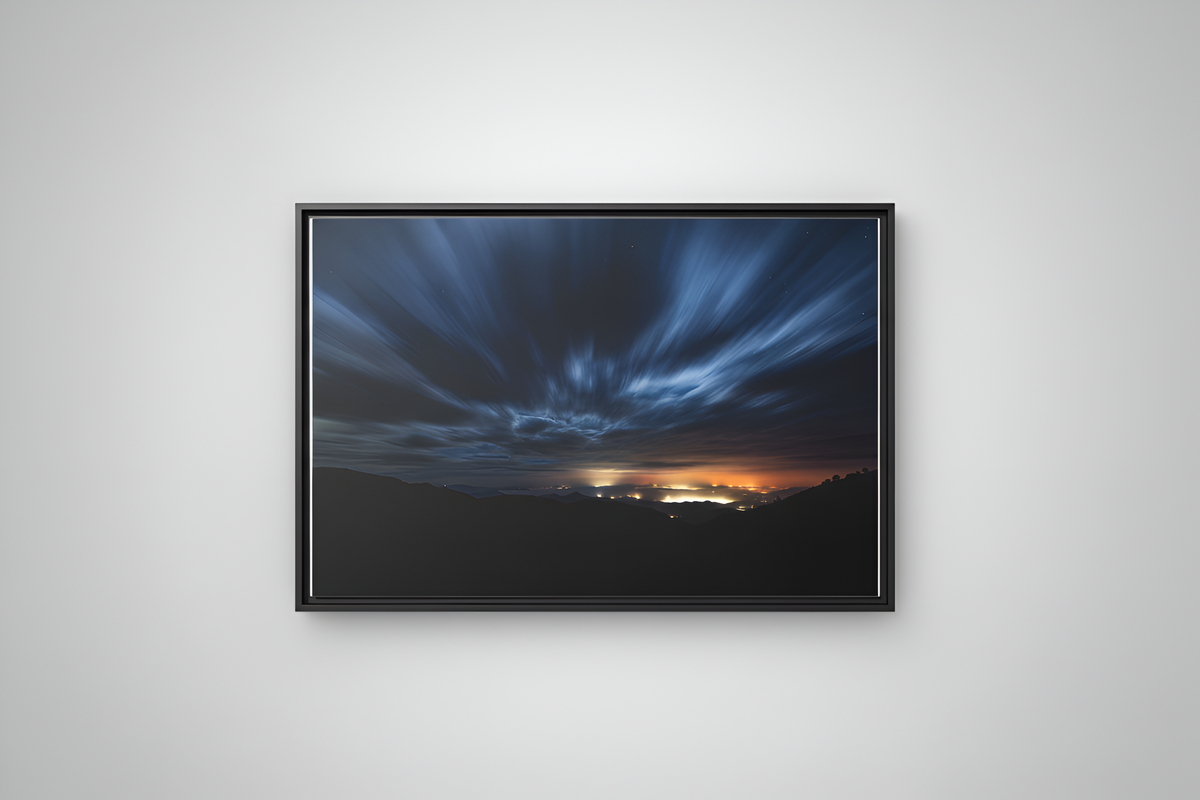 Striking contrast and cinematic atmosphere