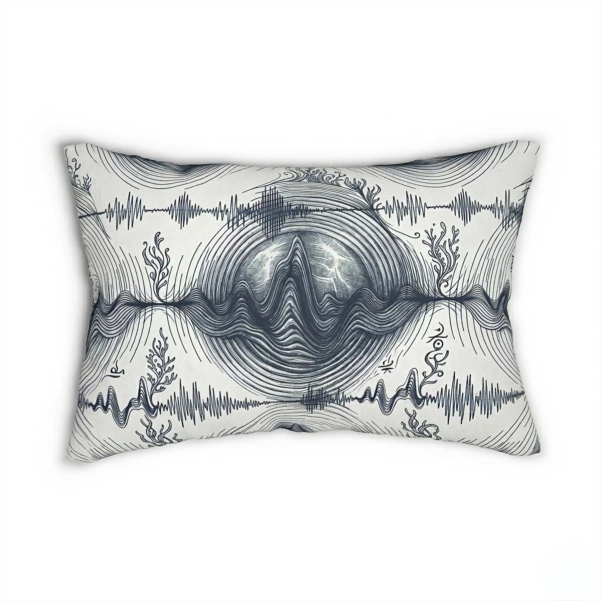 Scientific ocean wave visualization print